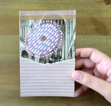 Load image into Gallery viewer, Romantic Style Mixed Media Collage Art On Vintage Postcard