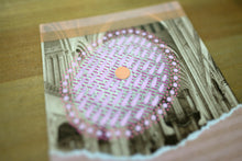 Load image into Gallery viewer, Romantic Style Mixed Media Collage Art On Vintage Postcard