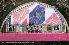 Load image into Gallery viewer, Pink Purple Abstract Mixed Media Art Collage On Vintage Postcard