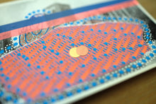 将图片加载到图库查看器,Neon Red And Blue Collage On Vintage York Minister Postcard