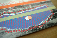 Load image into Gallery viewer, Red Purple Collage On Vintage Littlehampton Postcard