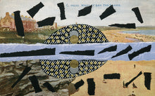 Load image into Gallery viewer, Black Blue Collage Art