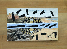 Load image into Gallery viewer, Black Blue Collage Art