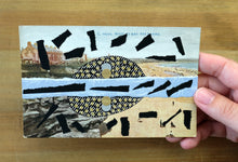 Load image into Gallery viewer, Black Blue Collage Art