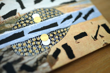 Load image into Gallery viewer, Black Blue Collage Art