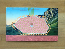 Load image into Gallery viewer, Gold, Orange And Red Collage On Vintage Sudtirol Postcard