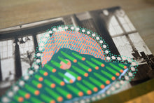 Load image into Gallery viewer, Green Orange Neon Art Collage On Vintage Interiors Photo Postcard