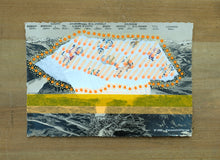 Cargar imagen en el visor de la galería, Abstract Collage On Retro Postcard