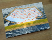 Cargar imagen en el visor de la galería, Abstract Collage On Retro Postcard