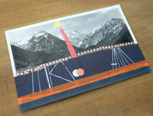 Load image into Gallery viewer, Vintage Mountain View Collage Art Print