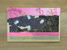 Load image into Gallery viewer, Black, Pink And Golden Abstract Fine Art Print