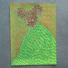 将图片加载到图库查看器,Neon Yellow And Green Creepy Fashion Art Illustration