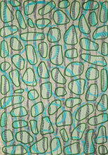 Load image into Gallery viewer, White Green Yellow Abstract Art