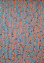 Load image into Gallery viewer, Orange Blue Abstract Art