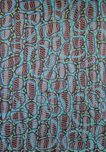 Load image into Gallery viewer, Brown White Blue Abstract Art