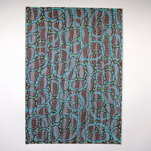 Load image into Gallery viewer, Brown White Blue Abstract Art