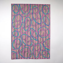 Load image into Gallery viewer, Pink Yellow Turquoise Abstract Art
