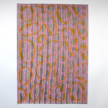 Load image into Gallery viewer, Orange Pink White Abstract Art