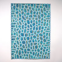 Load image into Gallery viewer, White Blue Yellow Abstract Art