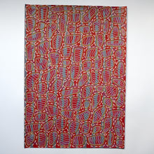 Load image into Gallery viewer, Red Beige White Abstract Art