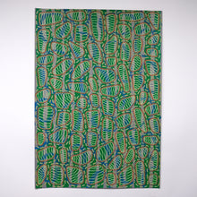 Load image into Gallery viewer, Green White Red Abstract Art