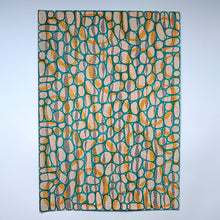 Load image into Gallery viewer, Green Orange White Abstract Art