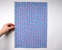 Cargar imagen en el visor de la galería, Raspberry Blue Pink Abstract Art