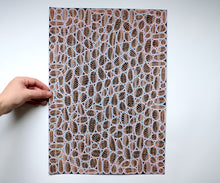 Load image into Gallery viewer, Black Green Orange Abstract Art