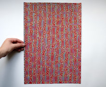 Load image into Gallery viewer, Red Beige White Abstract Art