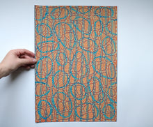 Load image into Gallery viewer, Orange Blue Red Abstract Art