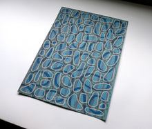 Load image into Gallery viewer, Grey Blue Abstract Art