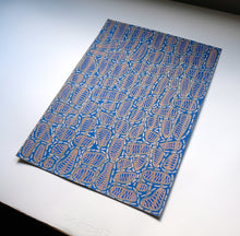 Cargar imagen en el visor de la galería, White Blue Orange Abstract Art