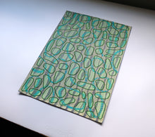 Load image into Gallery viewer, White Green Yellow Abstract Art