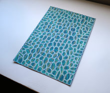 Load image into Gallery viewer, White Blue Yellow Abstract Art