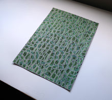 Load image into Gallery viewer, Black Grey Green Abstract Art