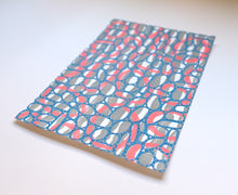 Load image into Gallery viewer, Grey, Neon Red And Turquoise Abstract Art