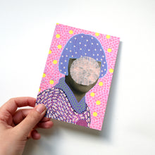 Cargar imagen en el visor de la galería, Vintage Style Pink Purple Postcard