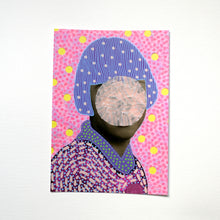 Cargar imagen en el visor de la galería, Vintage Style Pink Purple Postcard