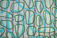 Load image into Gallery viewer, White Green Yellow Abstract Art