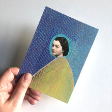 Load image into Gallery viewer, Blue Lime Green Postcard