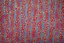 Load image into Gallery viewer, Red Beige White Abstract Art