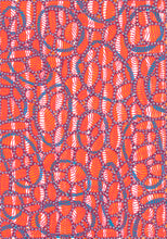 Cargar imagen en el visor de la galería, Red, Turquoise And Orange Abstract Art