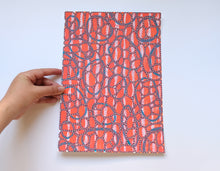 Cargar imagen en el visor de la galería, Red, Turquoise And Orange Abstract Art