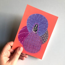 将图片加载到图库查看器,Orange Purple Postcard