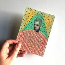 Load image into Gallery viewer, Mint Green Yellow Postcard