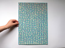 画像をギャラリービューアに読み込む, Blue, Green And Neon Orange Abstract Art