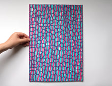 画像をギャラリービューアに読み込む, Blue, Magenta And Turquoise Abstract Art