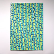 Cargar imagen en el visor de la galería, Blue, Lime Green And Mint Abstract Art