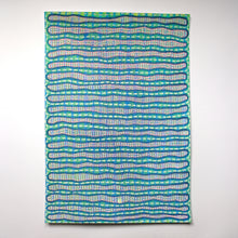 画像をギャラリービューアに読み込む, Mint, White And Blue Abstract Art