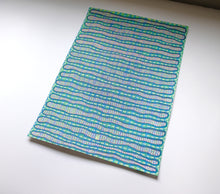 画像をギャラリービューアに読み込む, Mint, White And Blue Abstract Art